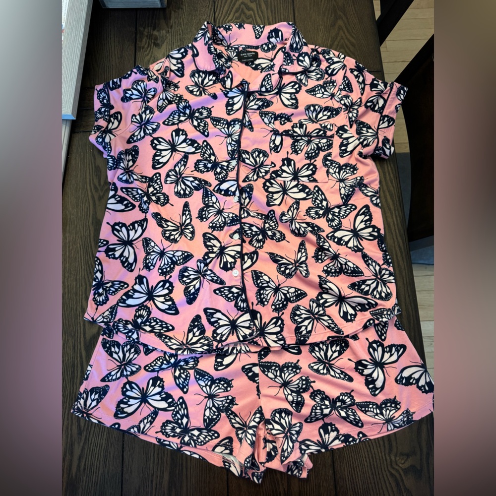 kate spade Pink Butterfly Print PJ set
